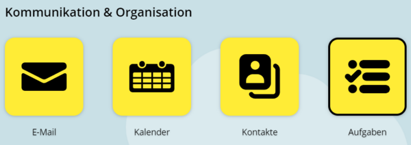 Das Modul Aufgaben in der Modulübersicht