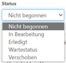 Wahl des Status